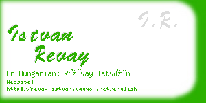 istvan revay business card